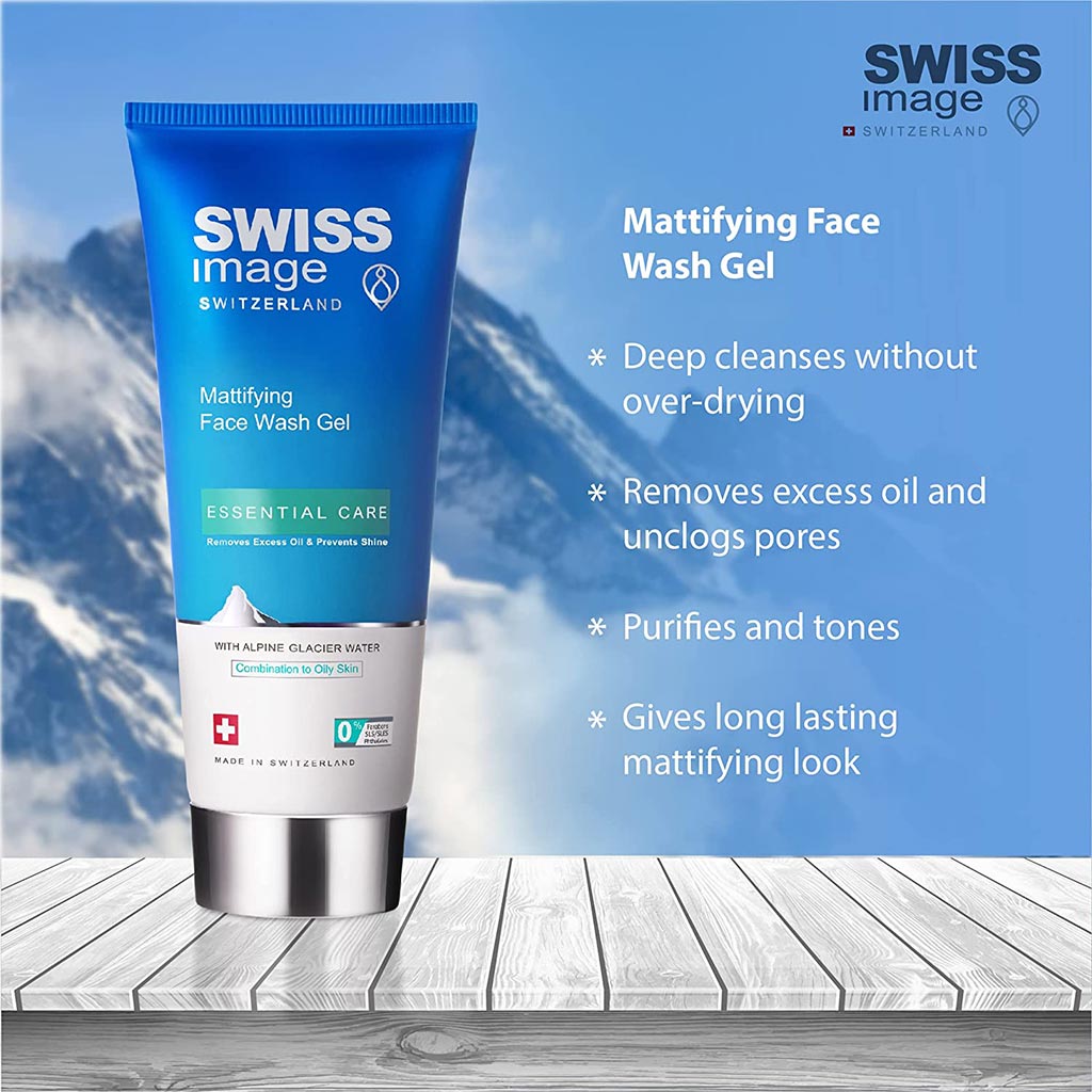 Swiss Image Essential Care Mattifying Face Wash Gel For Combination To Oily Skin 200ml - Easy Pharmacy LLC