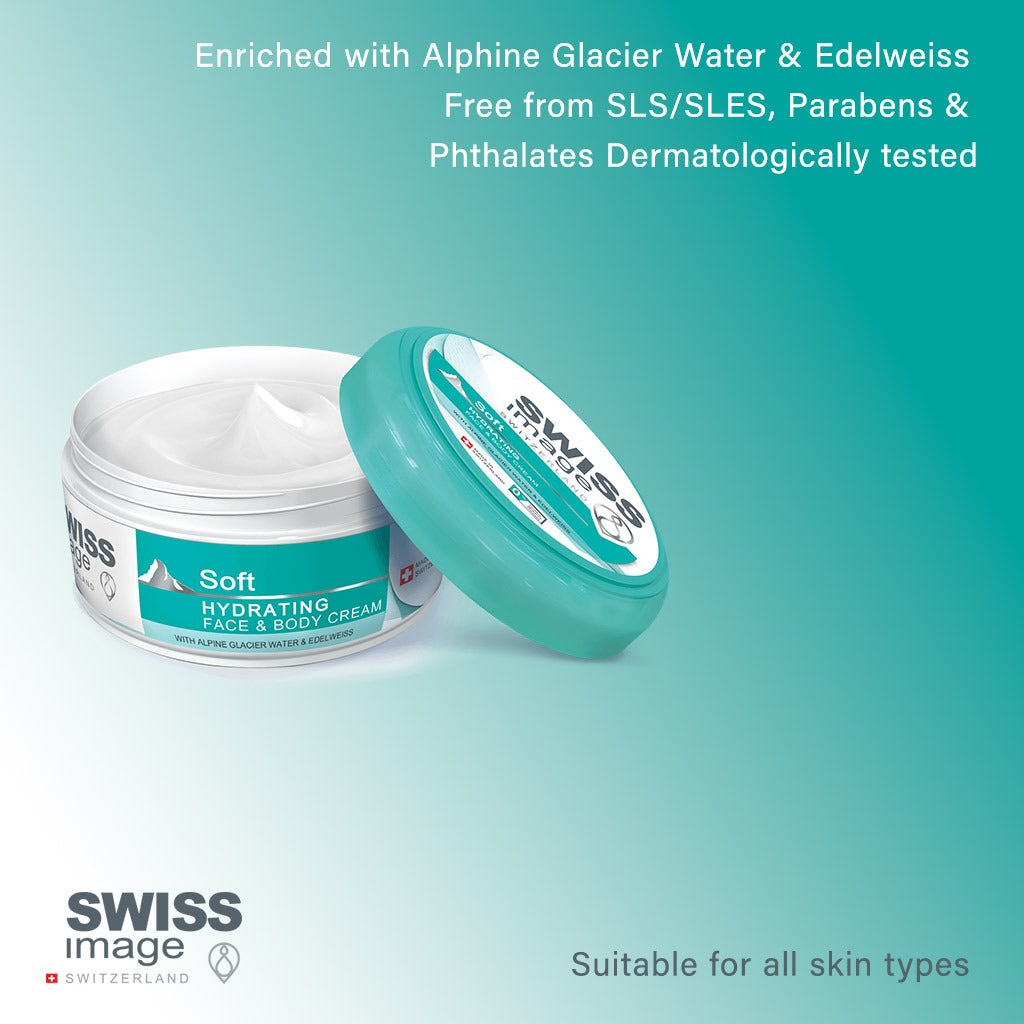 Swiss Image Soft Hydrating Face & Body Cream 200ml - Easy Pharmacy LLC