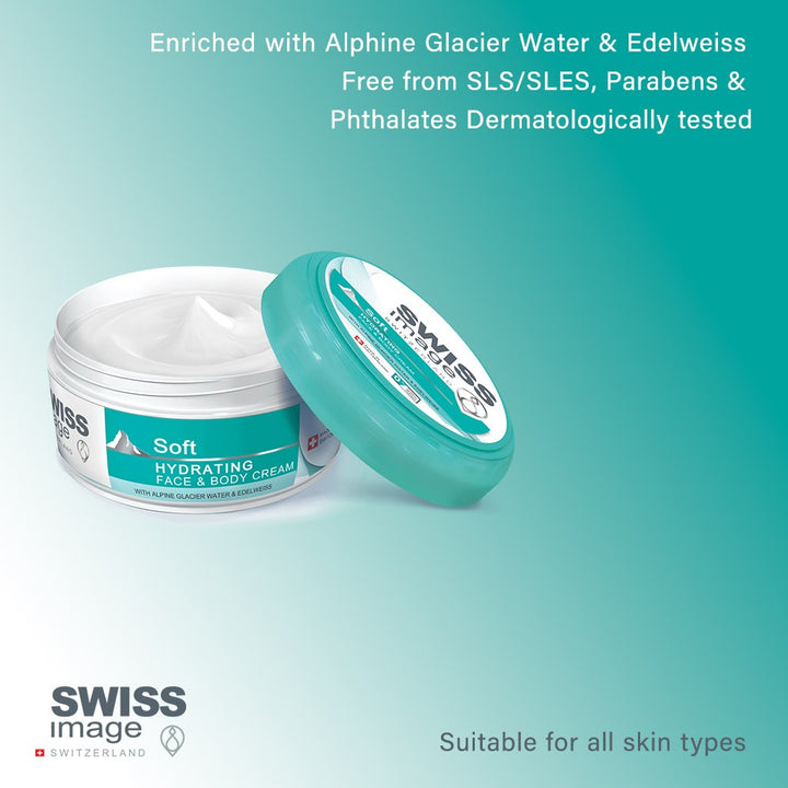 Swiss Image Soft Hydrating Face & Body Cream 200ml - Easy Pharmacy LLC