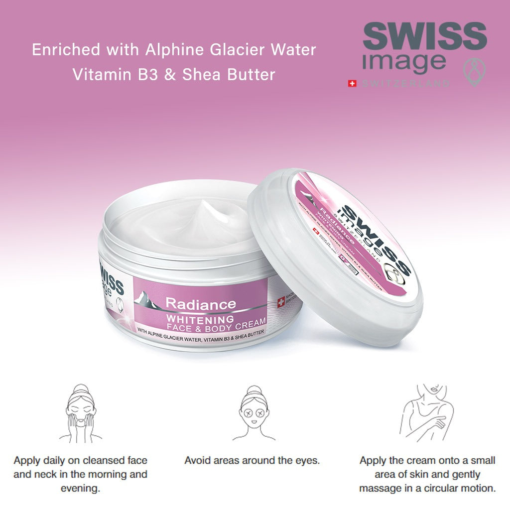 Swiss Image Radiance Whitening Face & Body Cream 200ml - Easy Pharmacy LLC