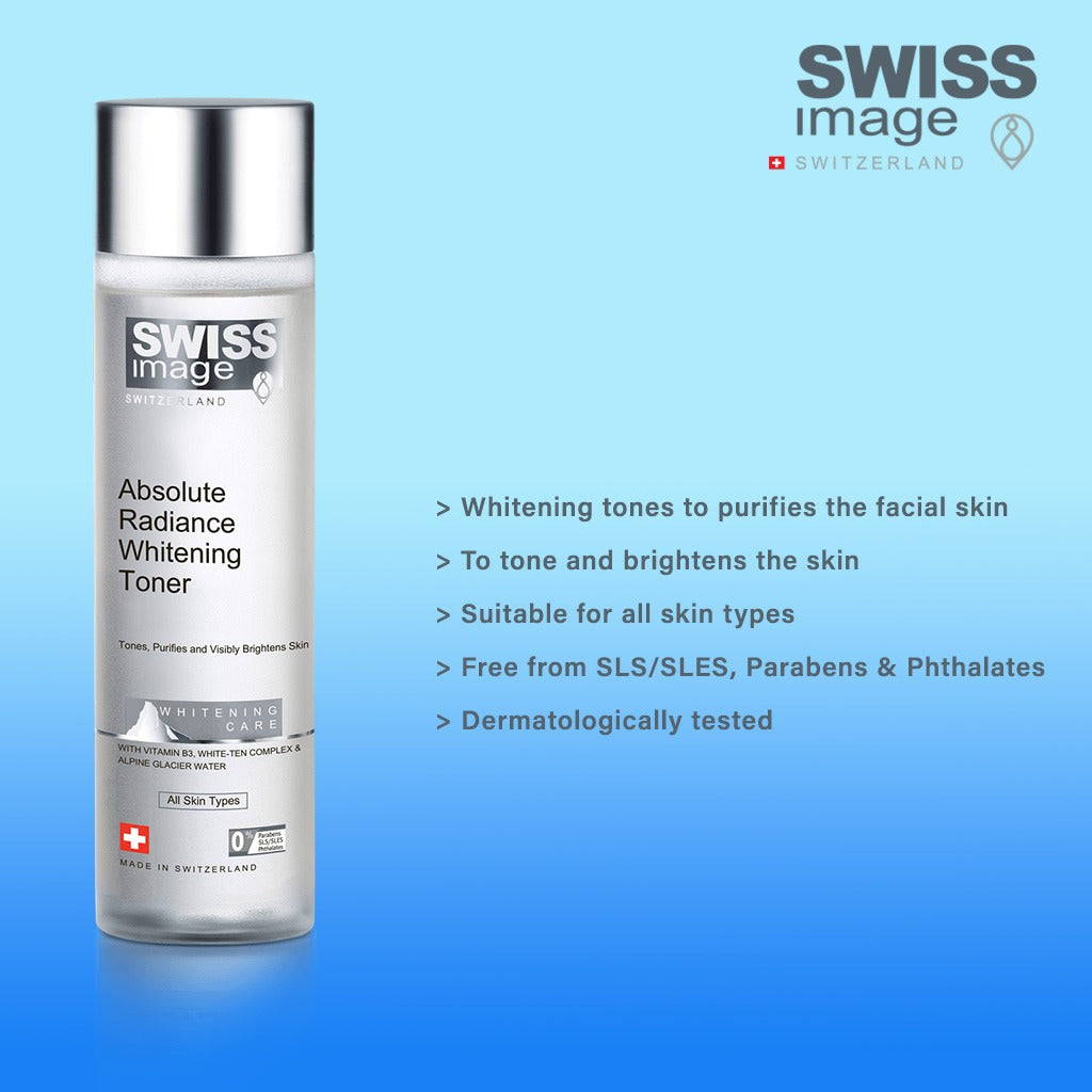 Swiss Image Whitening Care Absolute Radiance Whitening Toner For All Skin Types 200ml - Easy Pharmacy LLC