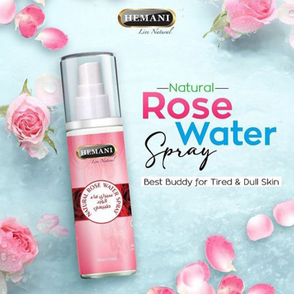Hemani Natural Rose Water Spray 120ml - Easy Pharmacy LLC