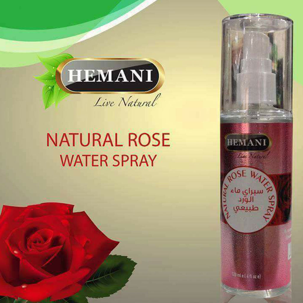 Hemani Natural Rose Water Spray 120ml - Easy Pharmacy LLC