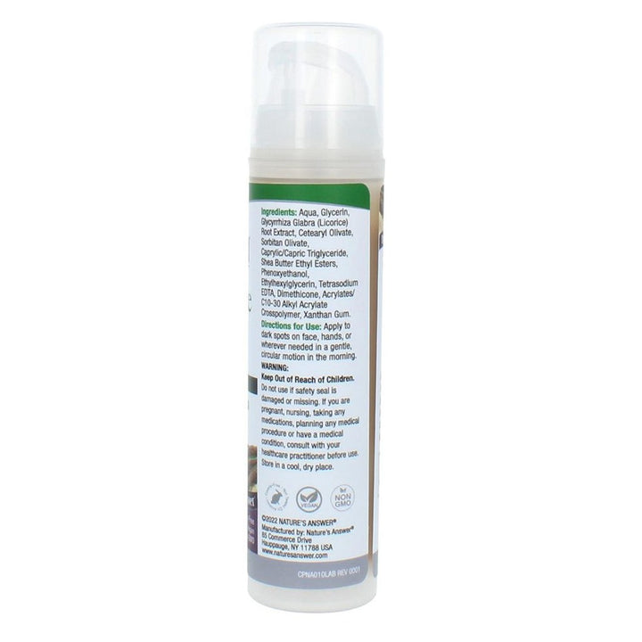 Nature's Answer Age-Defying Tone Perfecting Licorice Root Cream For Skin Brightening 60ml - Easy Pharmacy LLC