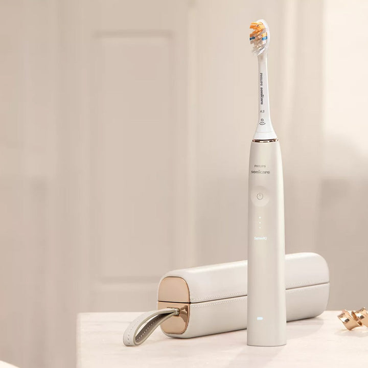 Philips Sonicare 9900 Prestige Rechargeable Electric Power Toothbrush With SenseIQ & AI-Powered Sonicare App, Colour Champagne - HX9992/21, Certified UAE 3 Pin - Easy Pharmacy LLC