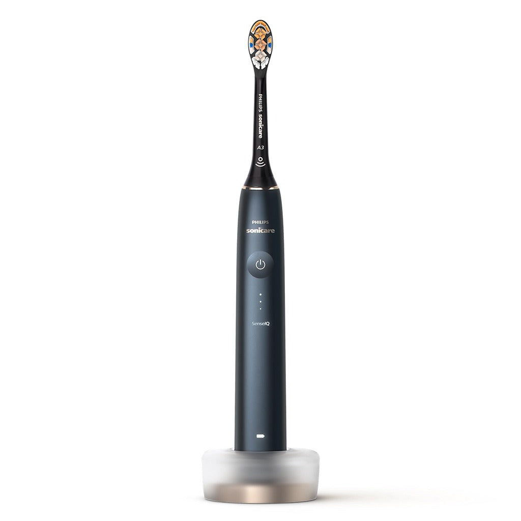 Philips Sonicare 9900 Prestige Rechargeable Electric Power Toothbrush With SenseIQ & AI-powered Sonicare App, Colour Midnight Blue - HX9992/22,Certified UAE 3 Pin - Easy Pharmacy LLC