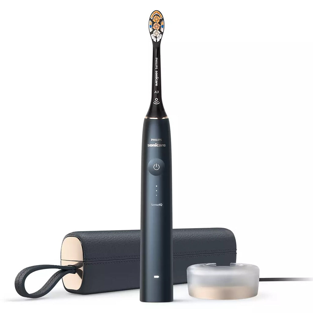 Philips Sonicare 9900 Prestige Rechargeable Electric Power Toothbrush With SenseIQ & AI-powered Sonicare App, Colour Midnight Blue - HX9992/22,Certified UAE 3 Pin - Easy Pharmacy LLC