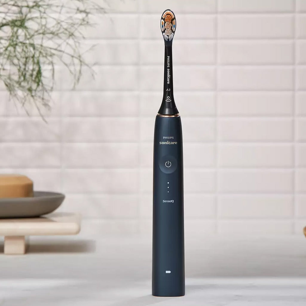 Philips Sonicare 9900 Prestige Rechargeable Electric Power Toothbrush With SenseIQ & AI-powered Sonicare App, Colour Midnight Blue - HX9992/22,Certified UAE 3 Pin - Easy Pharmacy LLC