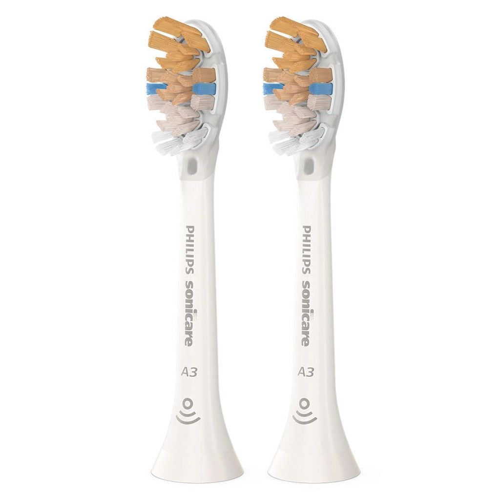 Philips Sonicare A3 Premium All-In-One Standard sonic toothbrush heads, White Brush Heads HX9092/67, Pack of 2's - Easy Pharmacy LLC