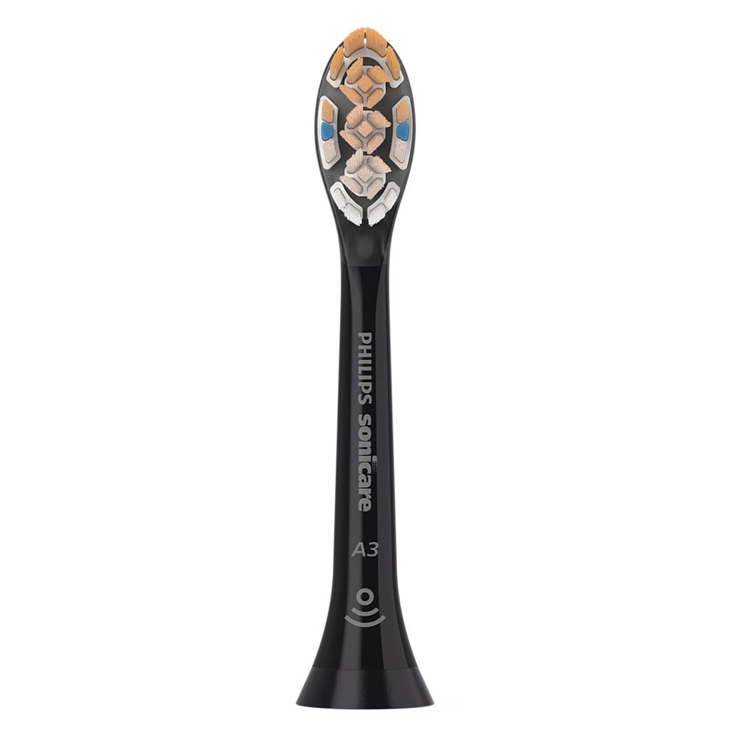 Philips Sonicare A3 Premium All-In-One Standard sonic toothbrush heads, Black Brush Heads HX9092/96, Pack of 2's - Easy Pharmacy LLC