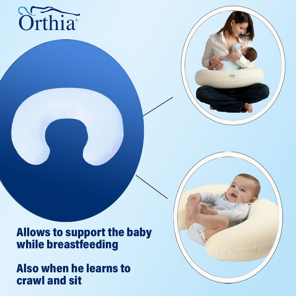 Orthia Baby Breast Feeding Pillow, Light Blue 2401836 - Easy Pharmacy LLC