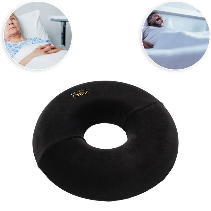 Orthia Premium Round Cushion - Black Velvet, Pack of 1's - Easy Pharmacy LLC