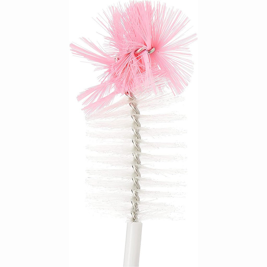 Bebecom Anti-bacterial Nylon Bottle Brush + Nipple Brush Small - Easy Pharmacy LLC