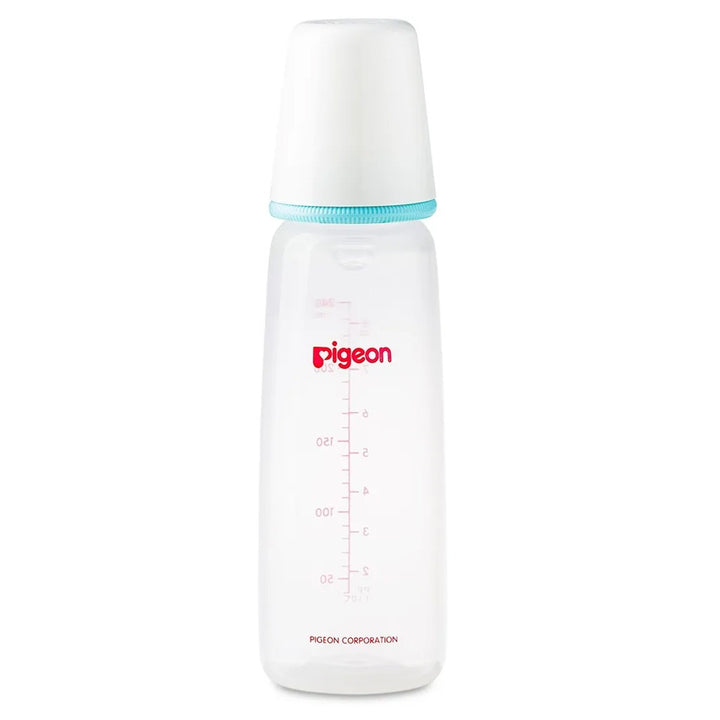 Pigeon Plastic Feeding Bottle For Babies With White Cap 240ml - Assorted KP-8 - Easy Pharmacy LLC