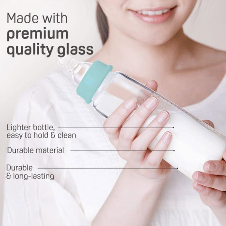 Pigeon Plastic Feeding Bottle For Babies With White Cap 240ml - Assorted KP-8 - Easy Pharmacy LLC