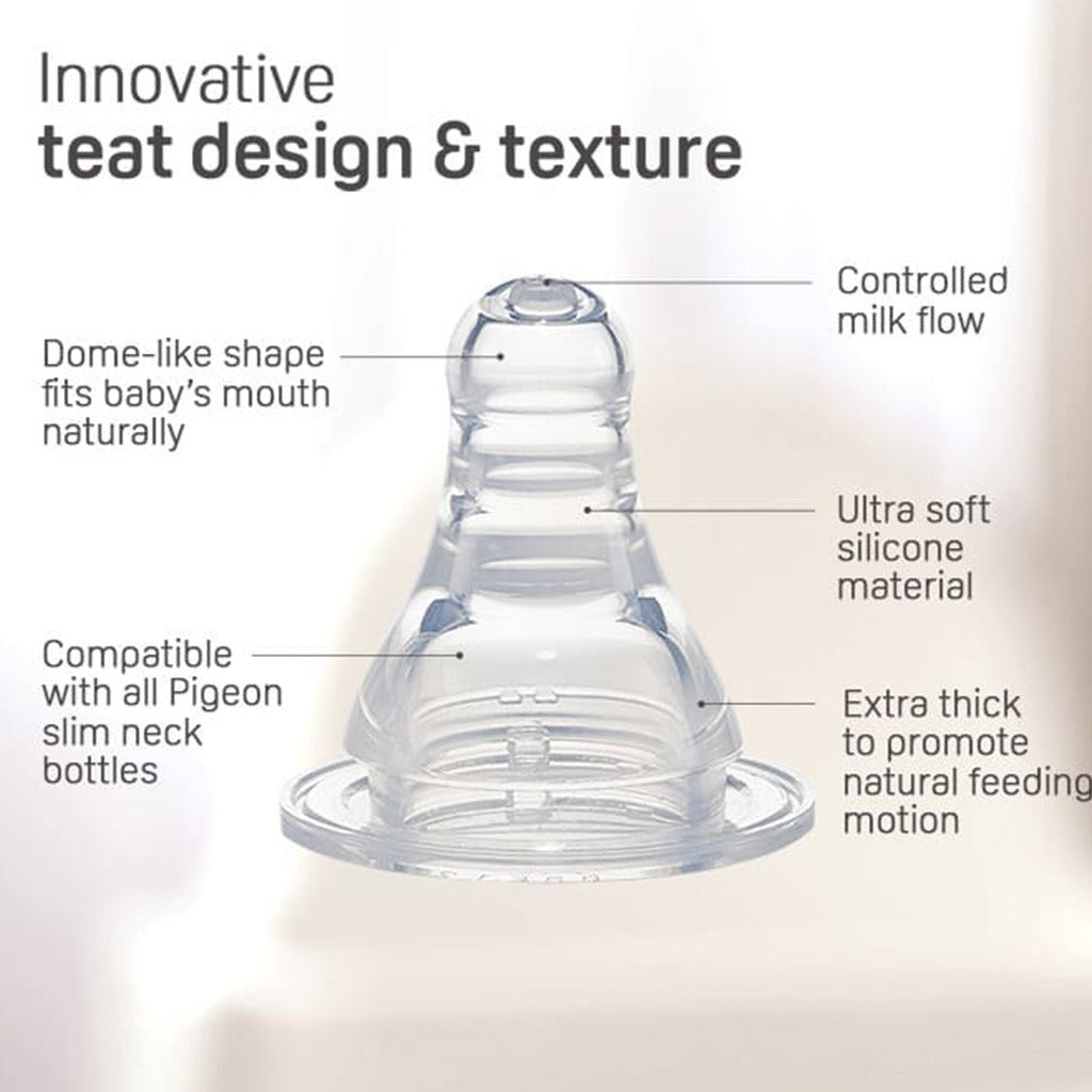Pigeon Plastic Feeding Bottle For Babies With White Cap 120ml - Assorted KP-4 - Easy Pharmacy LLC