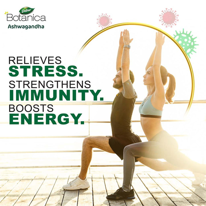 Dabur Botanica Ashwagandha Capsule With Black Pepper Extract For Immunity, Pack of 60's - Easy Pharmacy LLC