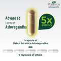 Dabur Botanica Ashwagandha Capsule With Black Pepper Extract For Immunity, Pack of 60's