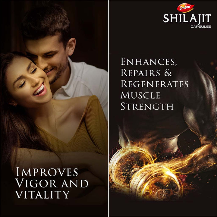 Dabur Shilajit Capsules For Vigour And Health, Pack of 30's - Easy Pharmacy LLC