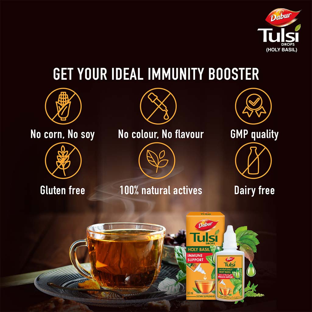 Dabur 100% Ayurvedic Tulsi Drops Immunity Booster 30ml - Easy Pharmacy LLC