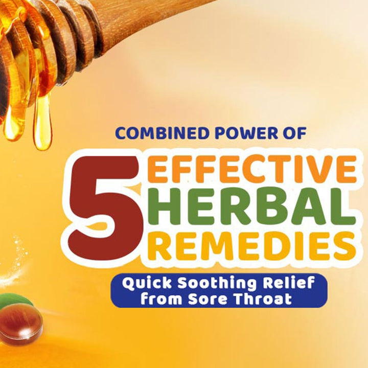 Dabur Honitus Herbal Lozenges Ginger With Honey & Ayurvedic Extracts, Pack of 24's - Easy Pharmacy LLC