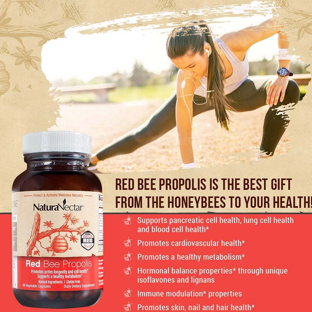 NaturaNectar Red Bee Vegetable Capsule For Metabolism Support, Pack of 60's - Easy Pharmacy LLC