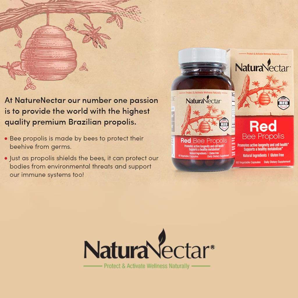 NaturaNectar Red Bee Vegetable Capsule For Metabolism Support, Pack of 60's - Easy Pharmacy LLC