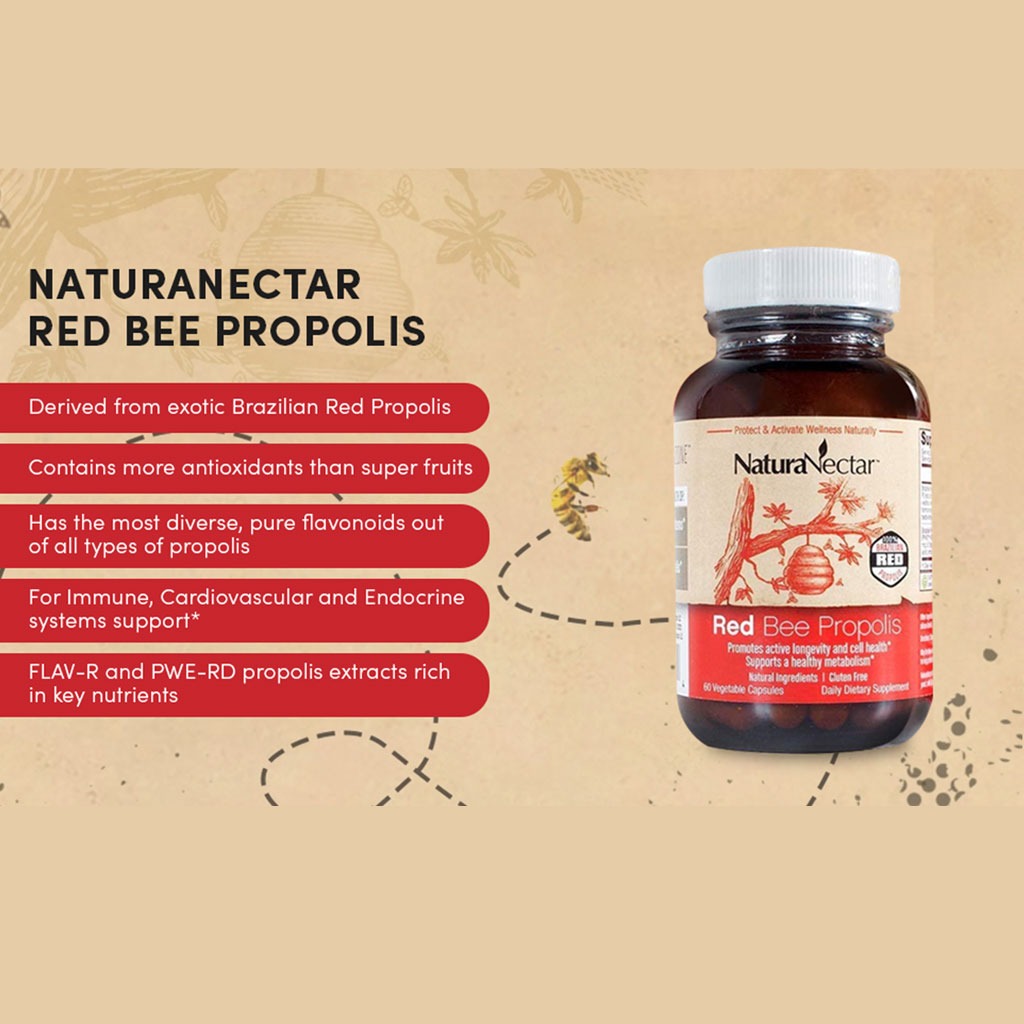 NaturaNectar Red Bee Vegetable Capsule For Metabolism Support, Pack of 60's - Easy Pharmacy LLC