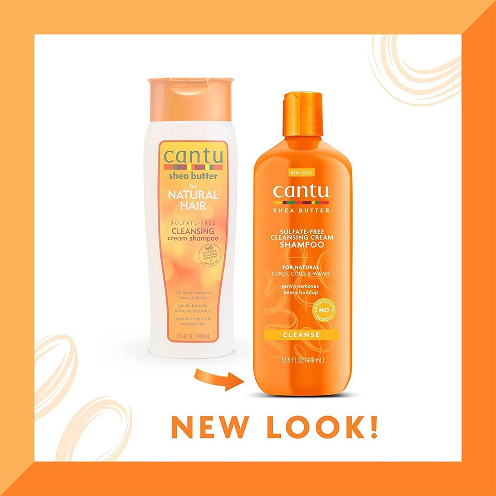 Cantu Natural Hair Sulfate Free Cleansing Cream Shampoo With Shea Butter 400ml - Easy Pharmacy LLC