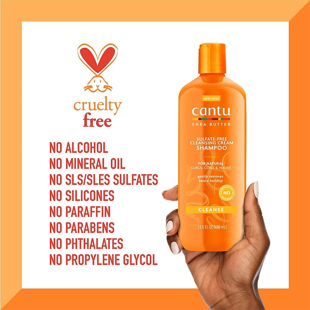 Cantu Natural Hair Sulfate Free Cleansing Cream Shampoo With Shea Butter 400ml - Easy Pharmacy LLC