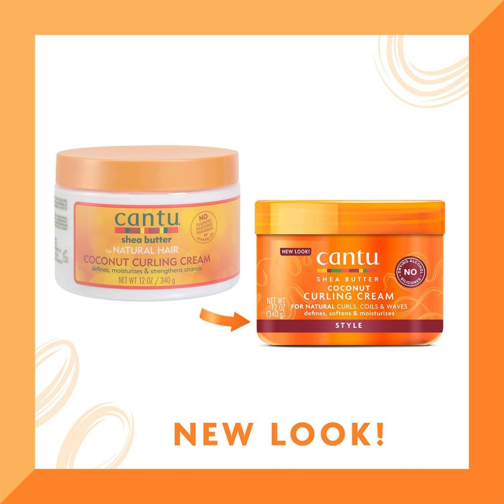 Cantu Natural Hair Shea Butter & Coconut Curling Cream 340g - Easy Pharmacy LLC