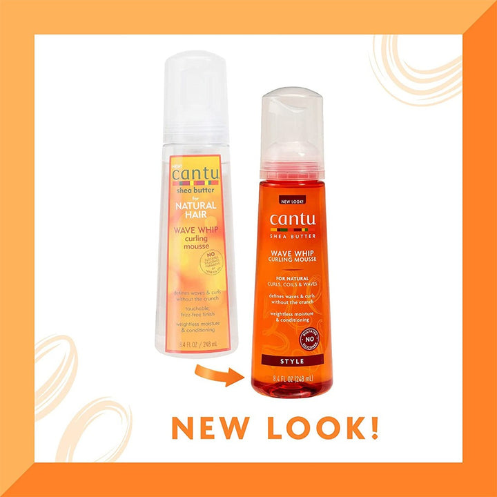 Cantu Natural Hair Shea Butter Wave Whip Curling Mousse 248ml - Easy Pharmacy LLC
