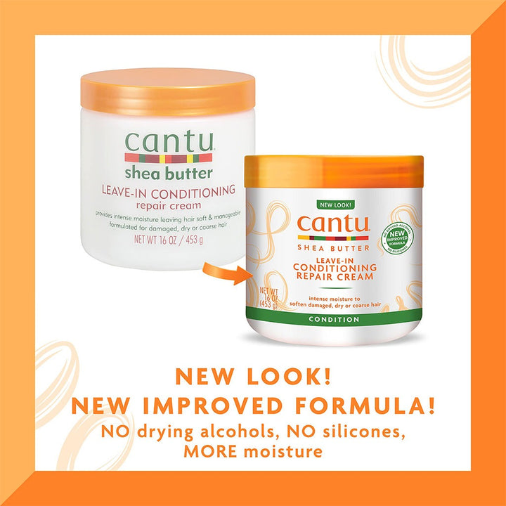 Cantu Shea Butter Leave-In Conditioning Repair Cream For Damaged Hair 453g - Easy Pharmacy LLC