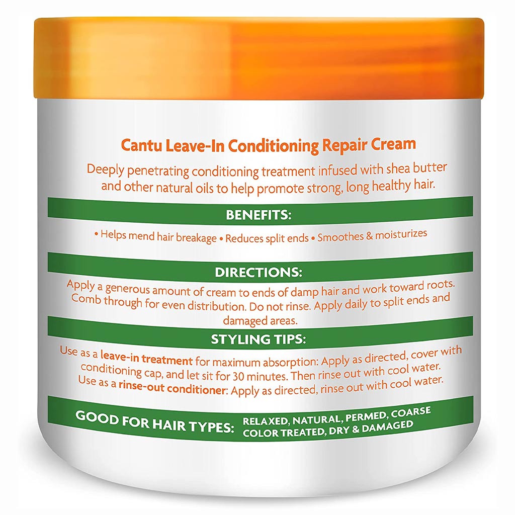 Cantu Shea Butter Leave-In Conditioning Repair Cream For Damaged Hair 453g - Easy Pharmacy LLC