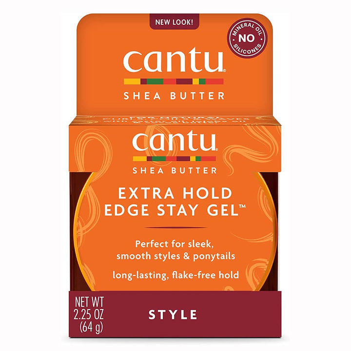 Cantu Natural Hair Extra Hold Edge Stay Hair Gel With Shea Butter 64g - Easy Pharmacy LLC