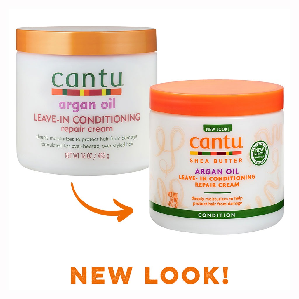Cantu Argan Oil Leave-In Conditioning Repair Cream For Damaged Hair 453g - Easy Pharmacy LLC