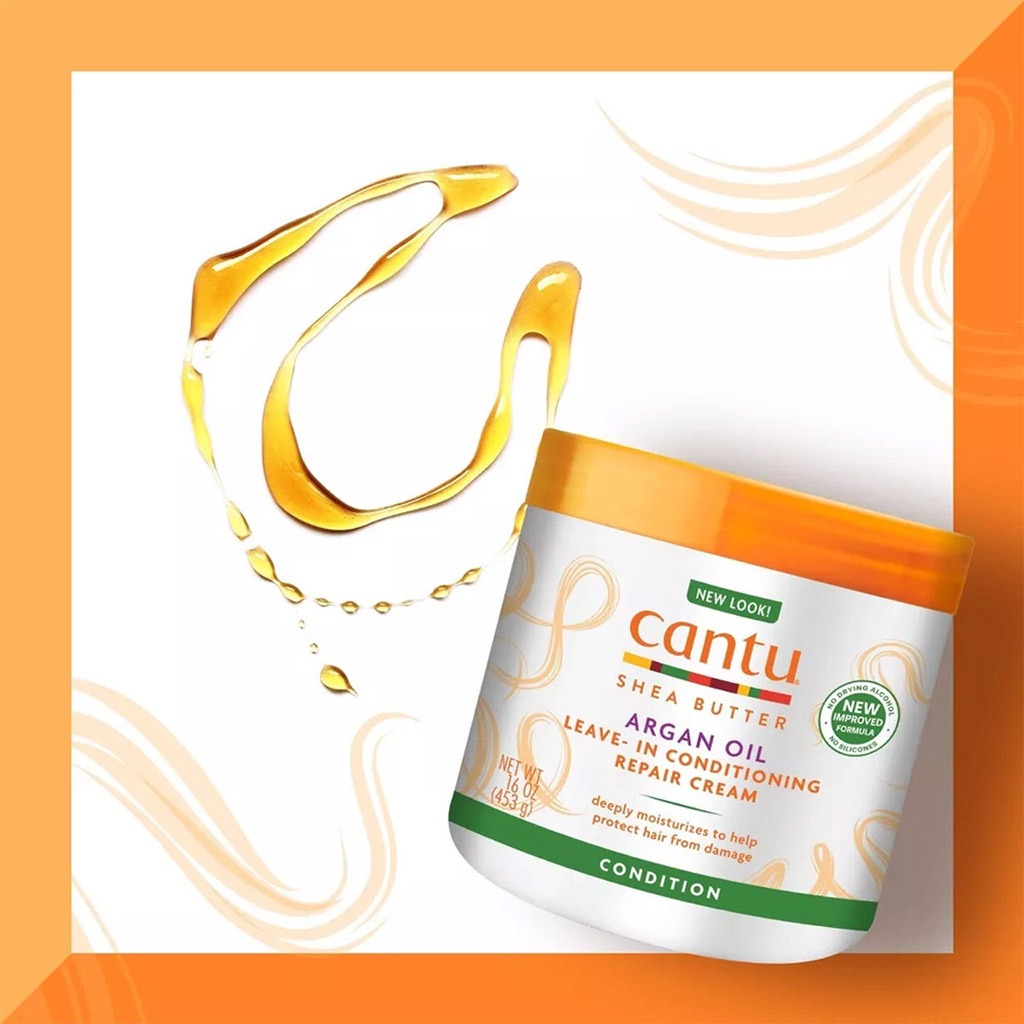 Cantu Argan Oil Leave-In Conditioning Repair Cream For Damaged Hair 453g - Easy Pharmacy LLC
