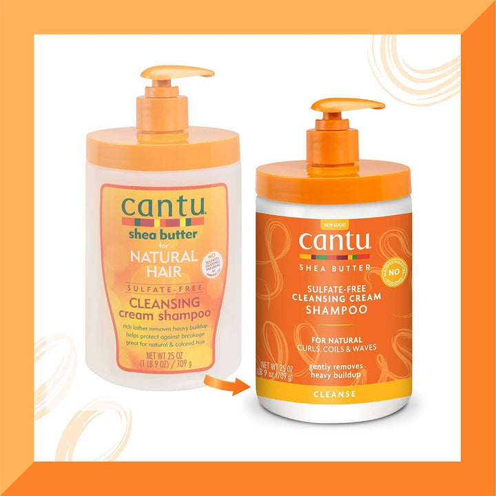 Cantu Shea Butter Sulfate & Paraben Free Cleansing Cream Shampoo For Natural Curls, Coils & Waves 709g - Easy Pharmacy LLC