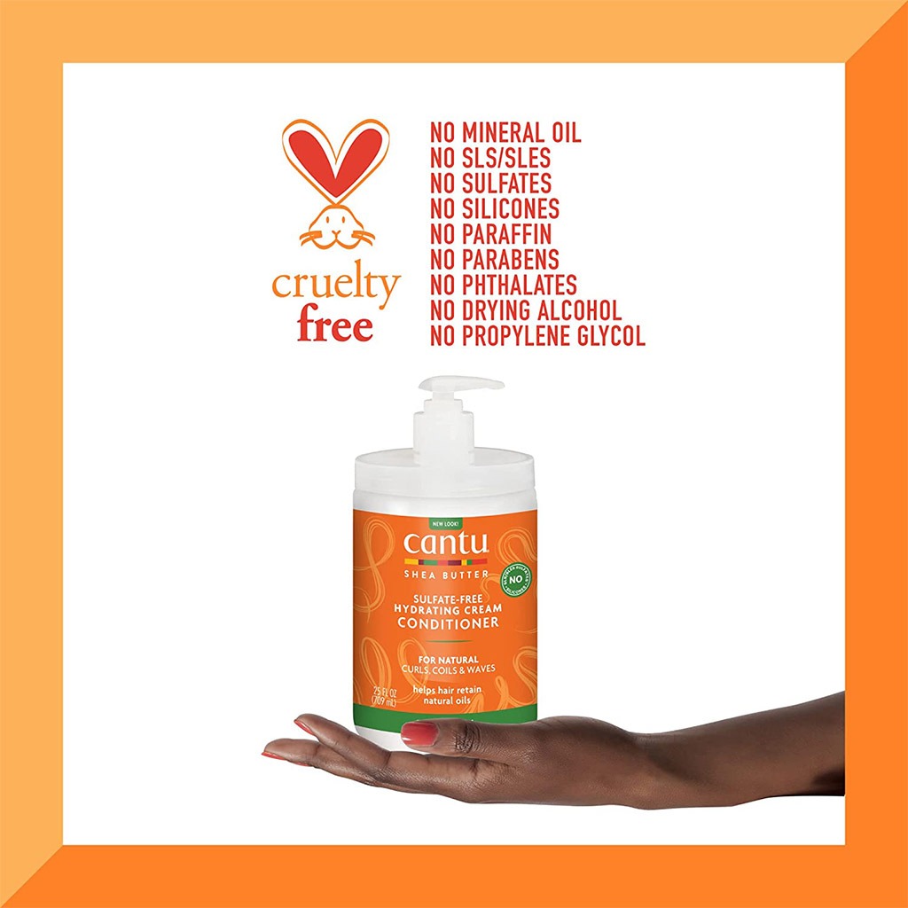 Cantu Shea Butter Sulfate & Paraben Free Hydrating Cream Conditioner For Natural Curls, Coils & Waves 709g - Easy Pharmacy LLC