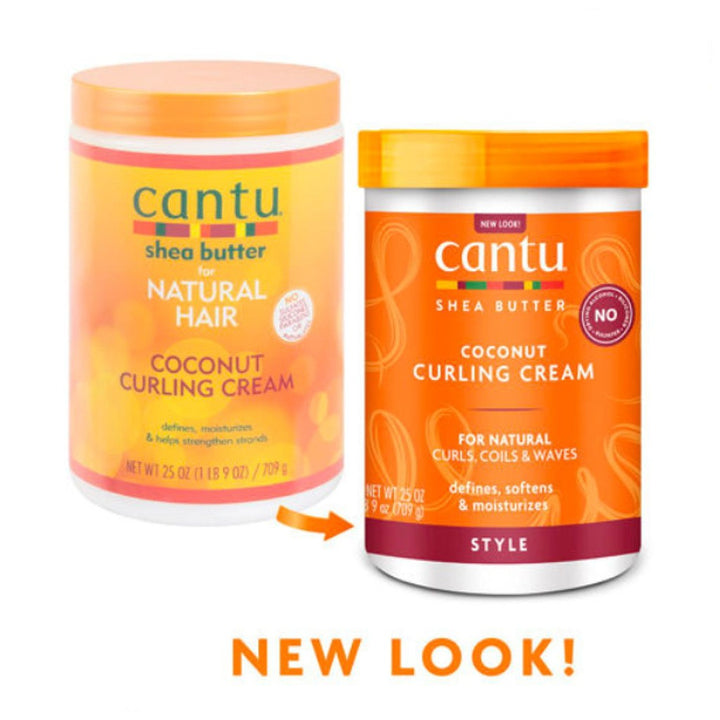 Cantu Natural Hair Shea Butter Sulfate & Paraben Free Coconut Curling Cream 709g - Easy Pharmacy LLC