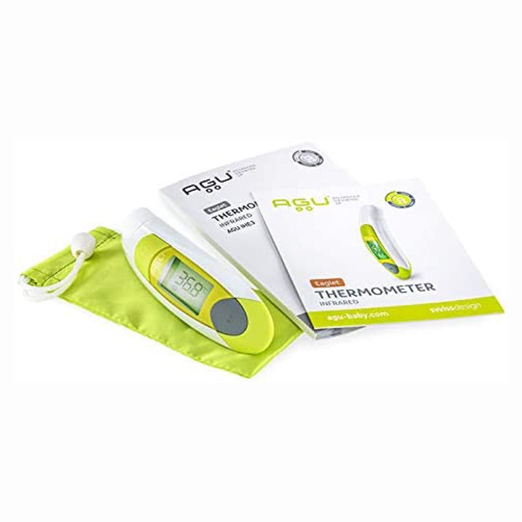 Agu Baby Eaglet Infrared Thermometer For Children Green/White 97116 - Easy Pharmacy LLC