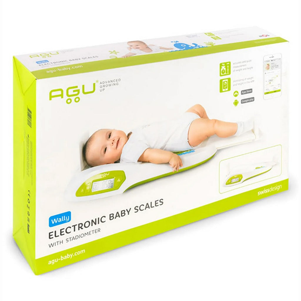 Agu Baby Wally Electronic Baby Scale With Stadiometer Green/White 97086 - Easy Pharmacy LLC