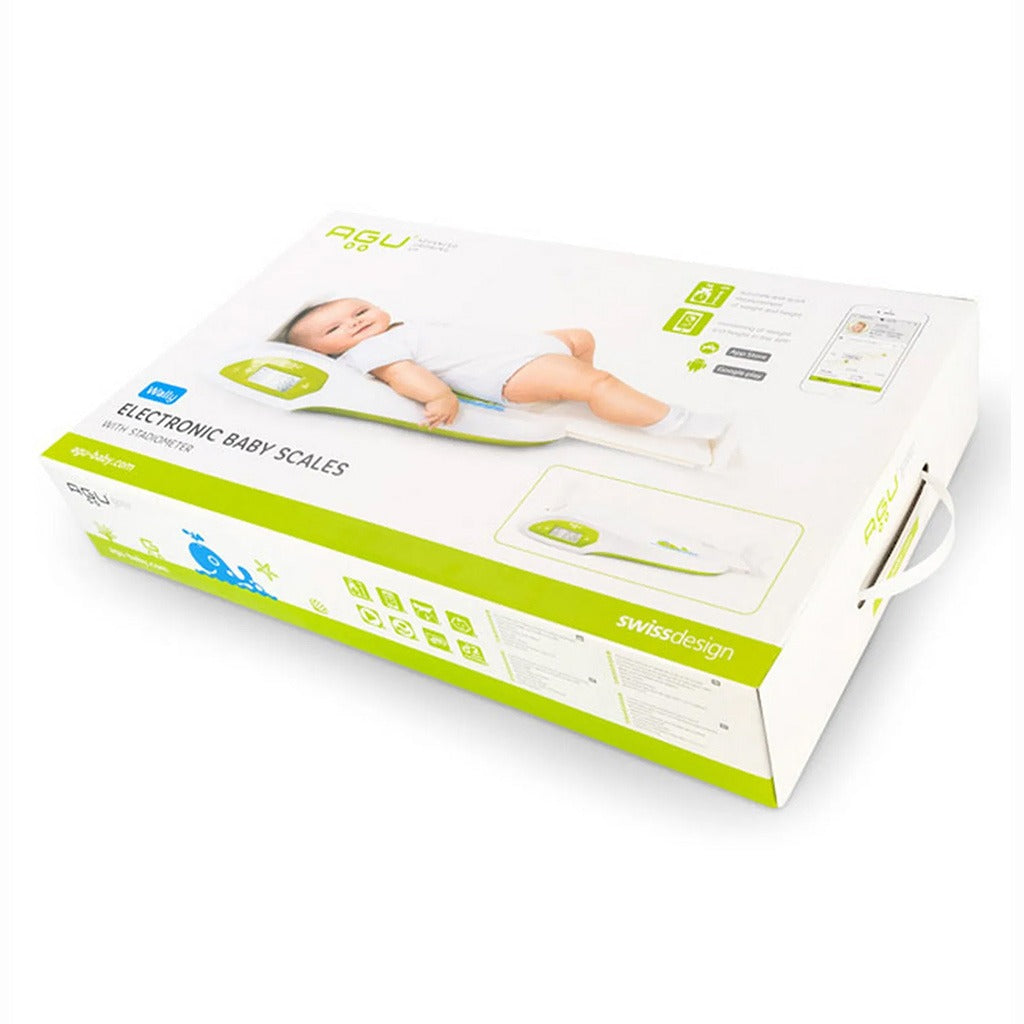 Agu Baby Wally Electronic Baby Scale With Stadiometer Green/White 97086 - Easy Pharmacy LLC