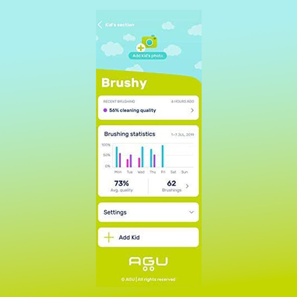 Agu Baby Smart Kids Toothbrush White 97178 - Easy Pharmacy LLC