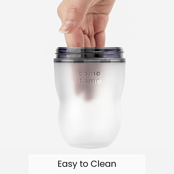 Comotomo Soft Hygienic Silicone Natural Feel Baby Feeding Bottle Green/White 150ml - Easy Pharmacy LLC