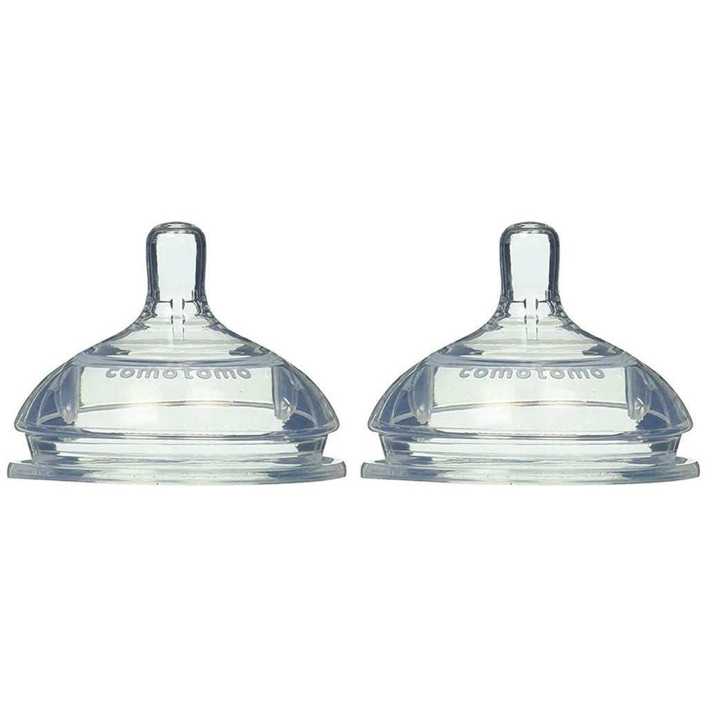Comotomo Natural Teat Silicone Nipple Slow Flow, Pack of 2's - Easy Pharmacy LLC