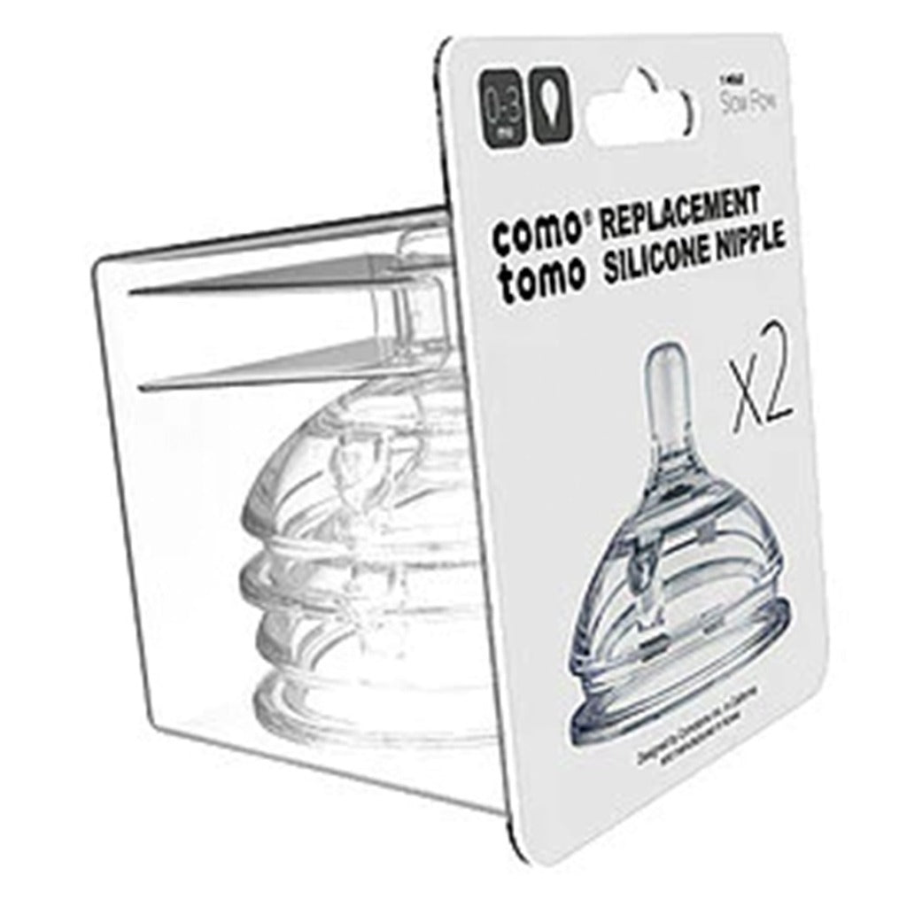 Comotomo Natural Teat Silicone Nipple Slow Flow, Pack of 2's - Easy Pharmacy LLC