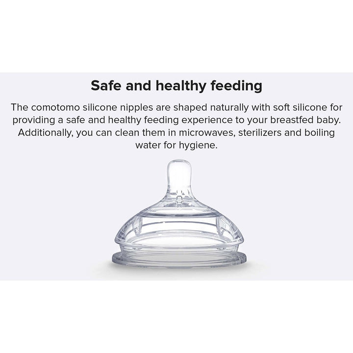 Comotomo Natural Teat Silicone Nipple Slow Flow, Pack of 2's - Easy Pharmacy LLC