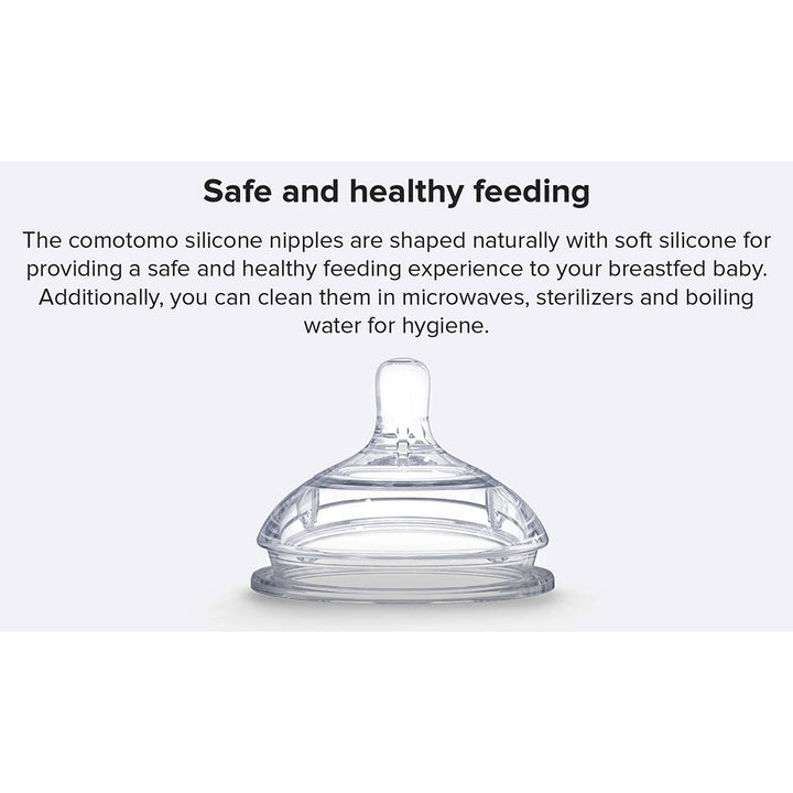 Comotomo Natural Teat Silicone Nipple Medium Flow, Pack of 2's - Easy Pharmacy LLC