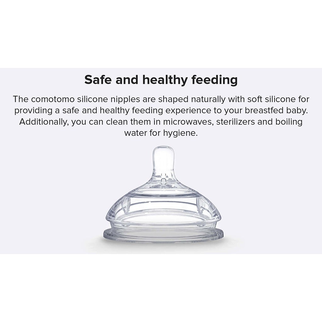 Comotomo Natural Teat Silicone Nipple Fast Flow, Pack of 2's - Easy Pharmacy LLC